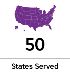50 States Served.