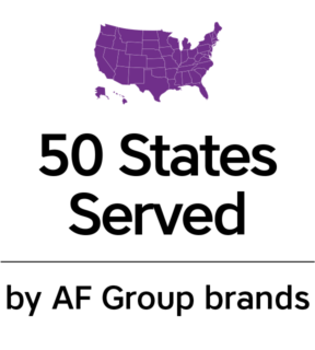 50 States Served by AF Group brands.